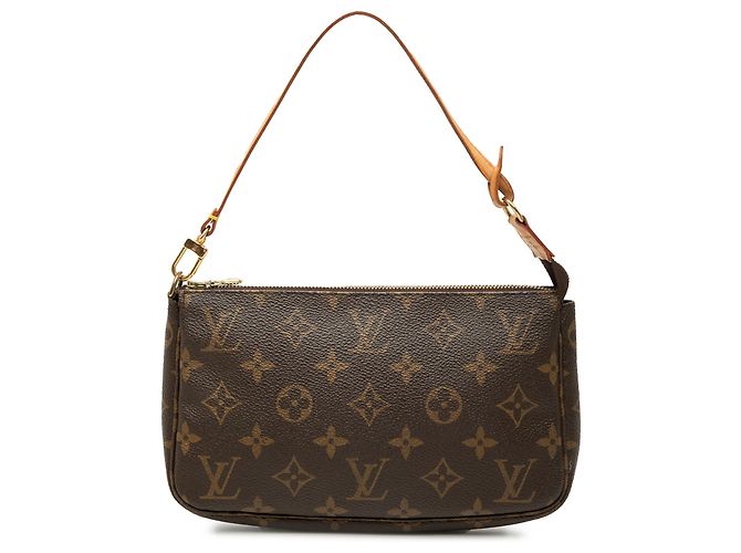 Louis Vuitton Brown Monogram Pochette Accessoires Marrom