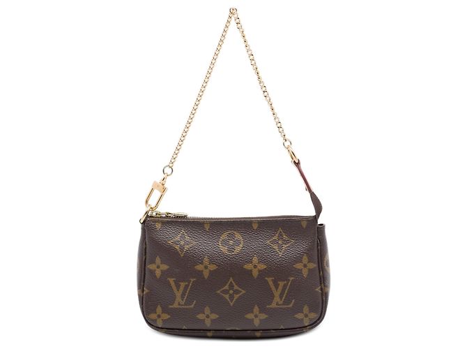Louis Vuitton Brown Monogram Mini Pochette Accessoires Marrom