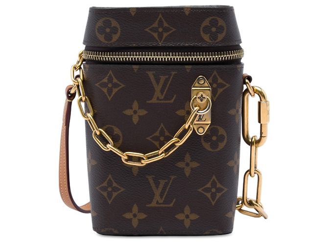 Louis Vuitton Brown Monogram Phone Box Marrom