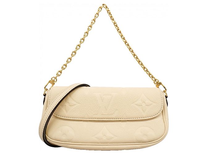 Ivy Bolsa Wallet-on-Chain Louis Vuitton Monogram Empreinte Cru