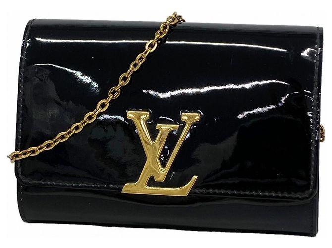Borsa a tracolla Louis Vuitton Pochette Louise PM Black Nero