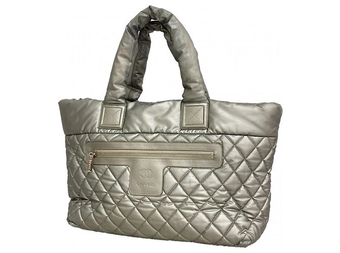 Borsa Tote Chanel Coco Cocoon grigia Marrone
