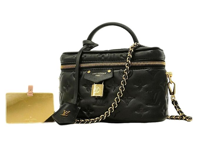 Borsa a mano Louis Vuitton Coussin Vanity PM Nero
