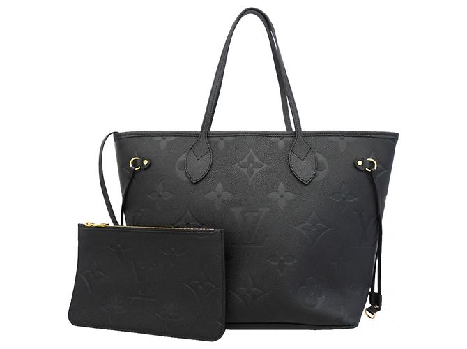 Louis Vuitton Monogram Empreinte Neverfull MM Tote Bag Schwarz