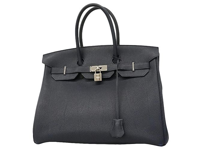 Hermès Sac à main Hermes Birkin 35 en Blue Nuit Bleu