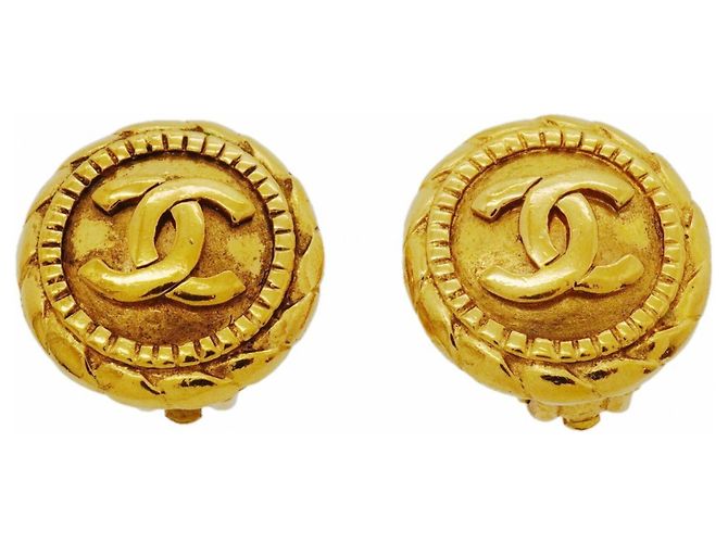 Orecchini a clip Chanel Gold D'oro