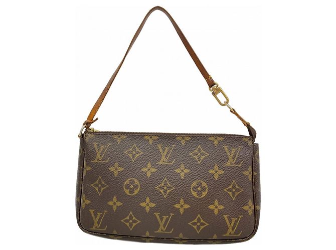 Borsa Pochette Accessoires Monogram Louis Vuitton Marrone