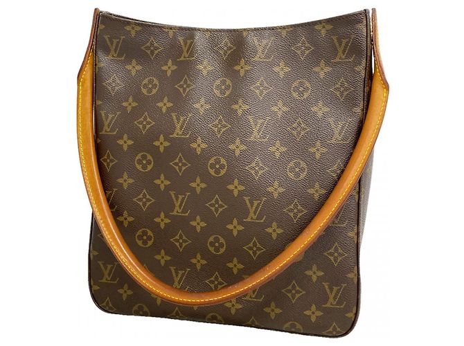 Bolsa de Ombro Louis Vuitton Monogram Looping GM Marrom