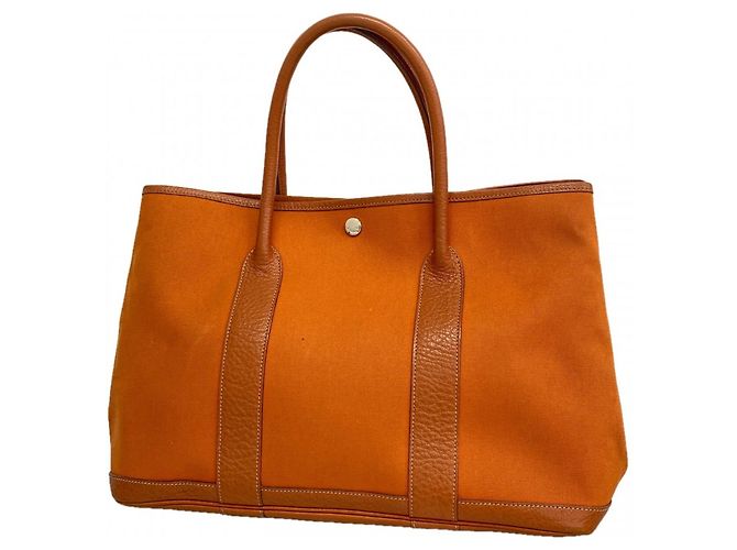 Hermès Sac Cabas Hermes Garden PM Orange