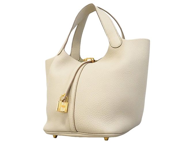 Hermès Sac à main Hermes Picotin Lock MM Beige