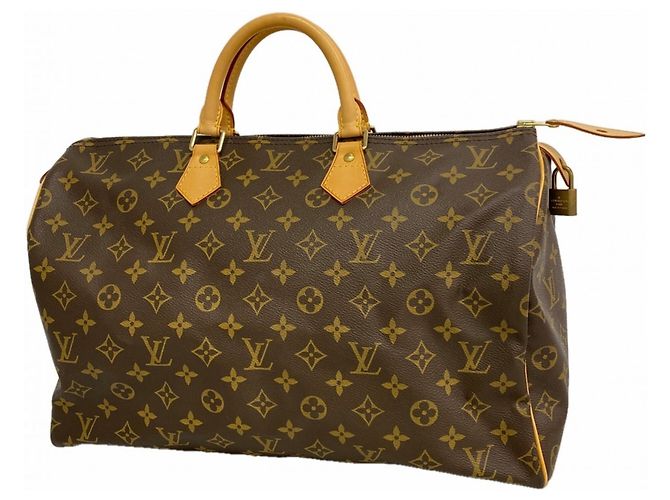Borsa Louis Vuitton Monogram Speedy 40 Marrone