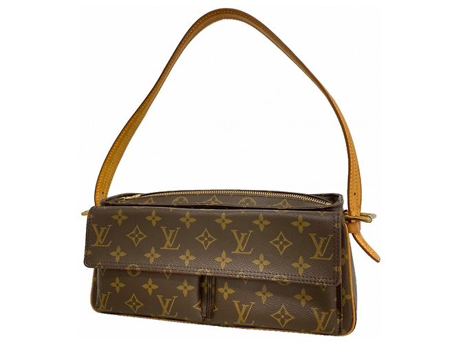 Borsa a spalla Louis Vuitton Monogram Vivacite MM Marrone