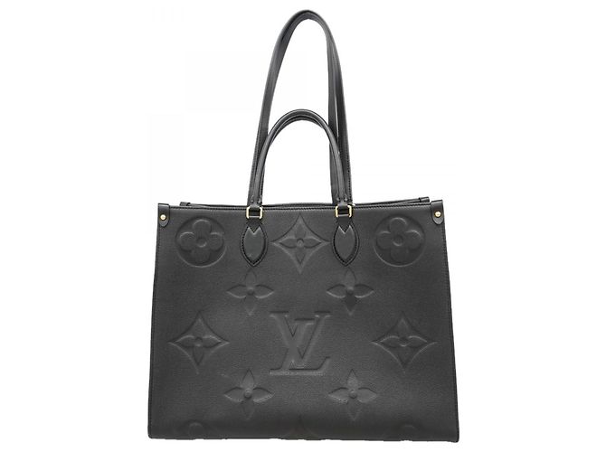Borsa Tote Louis Vuitton Monogram Empreinte OnTheGo GM Nero
