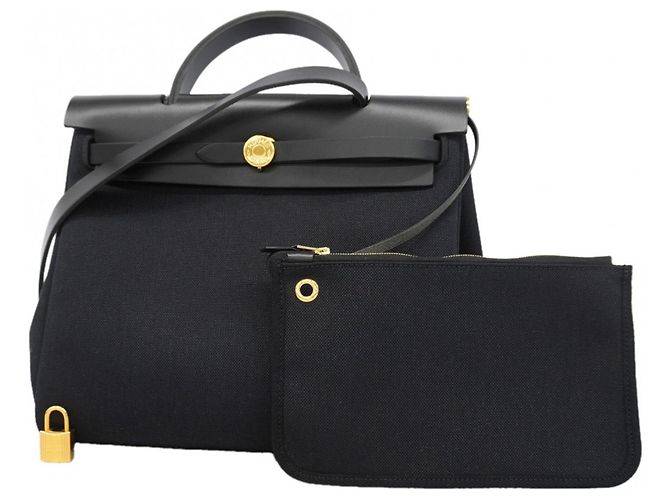 Hermès Borsa Hermes Herbag Zip PM Nero