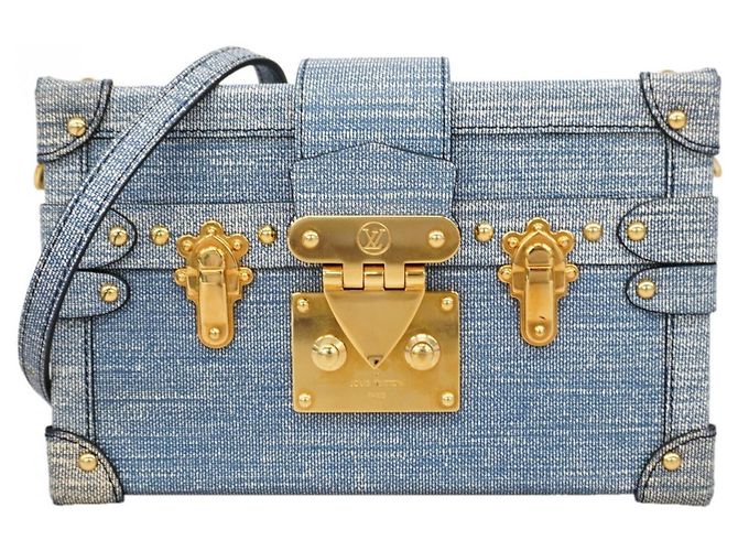 Borsa a tracolla Louis Vuitton Petite Malle Blu