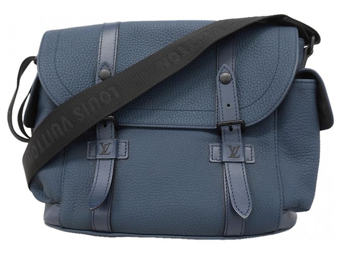 Borsa a tracolla Louis Vuitton Christopher Blu navy