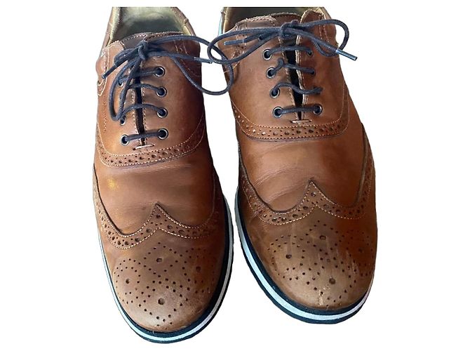 Paraboot Scarpe Oxford in pelle marrone