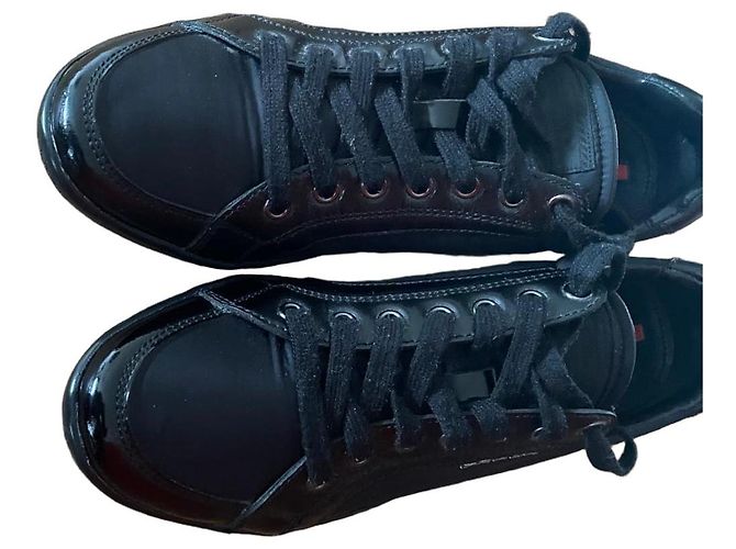 Sneakers Prada in pelle e nylon nero