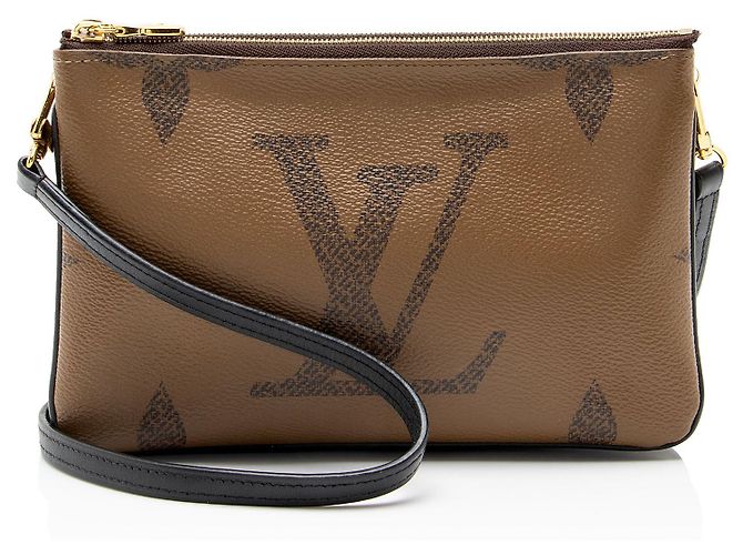 Louis Vuitton Giant Monogram Canvas Double Zip Pochette - VENTA FINAL Castaño