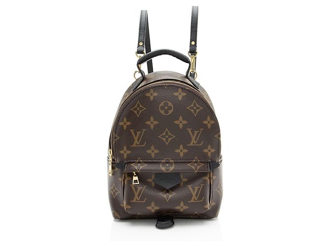 Louis Vuitton Monogram Canvas Palm Springs Mini Backpack Black