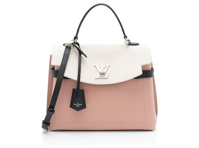 Louis Vuitton Lockme Ever MM Top Handle em couro de bezerro Rosa