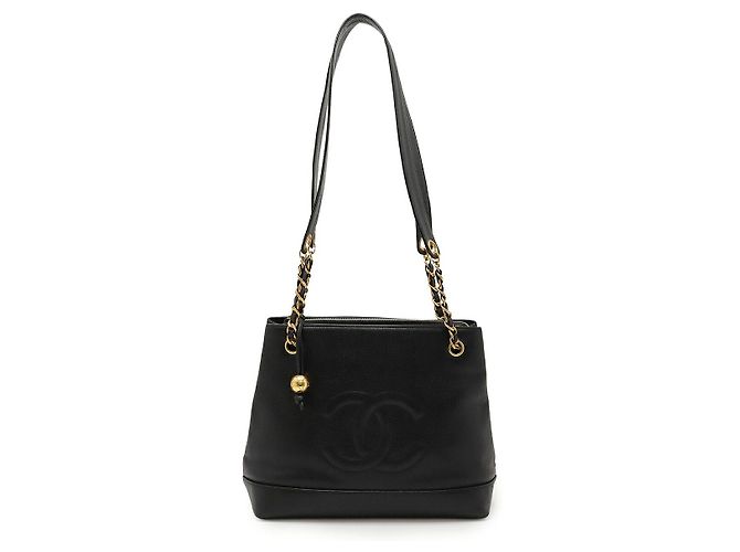 Chanel Coco Mark Coco Ball Chain Tote Nero