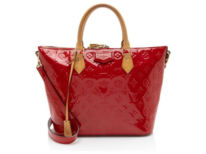 Louis Vuitton Monogram Vernis Montebello MM Tote Rot
