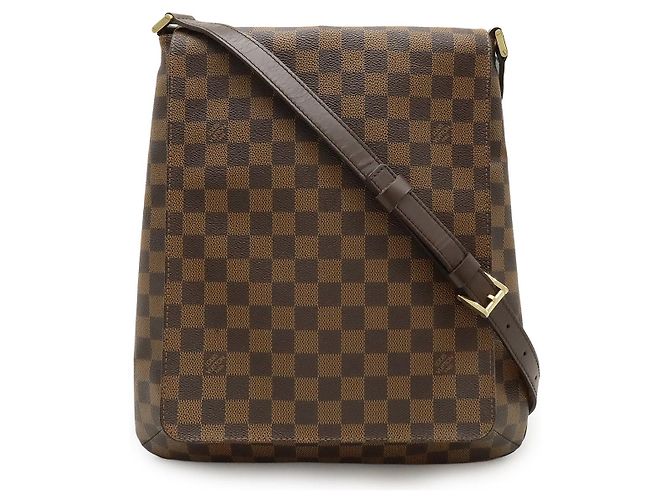 Borsa a tracolla Louis Vuitton Damier Musette Marrone