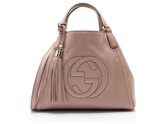 mala Soho pequena em couro Gucci Rosa