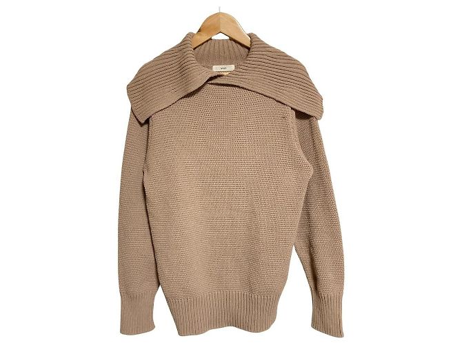 Autre Marque yori Strickpullover mit Matrosenkragen Beige