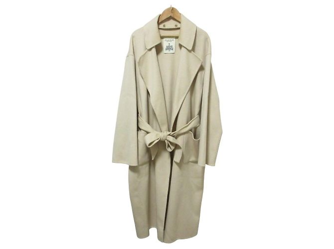Autre Marque FRAMeWORK Hamilton Lambswool 2way Coat Beige