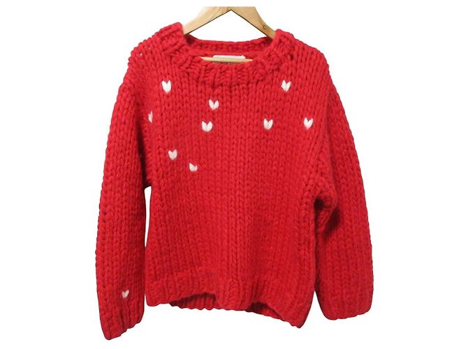 Autre Marque THE TOE NOTTING HILL HEART Strickpullover Rot