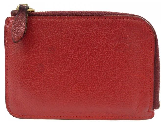 Autre Marque Il Bisonte Wallet Red