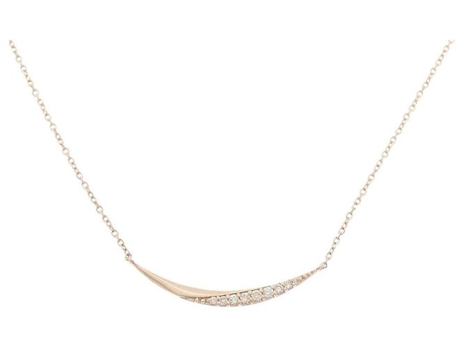 Autre Marque Collar de Diamantes Au750 Rosa