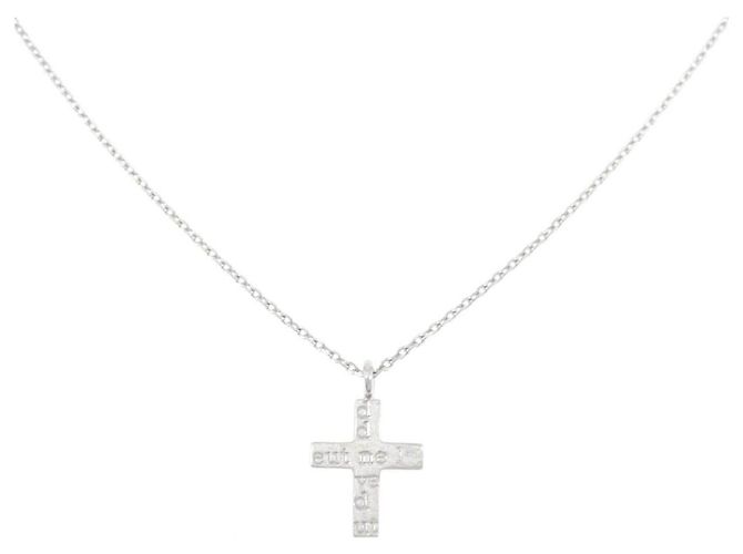 Autre Marque Collana Croce Au750 Argento