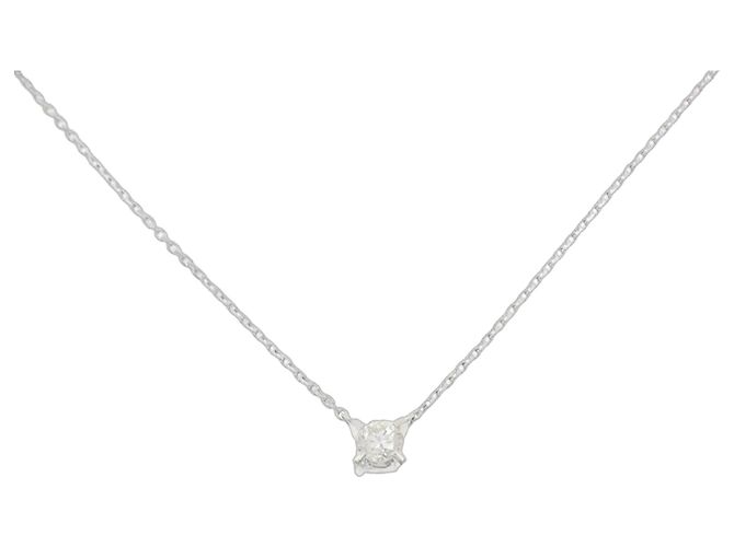 Autre Marque Collar de Pt900 y diamantes Plata