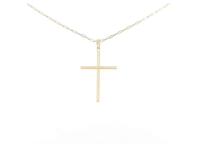 Autre Marque Collana Croce Au750 D'oro