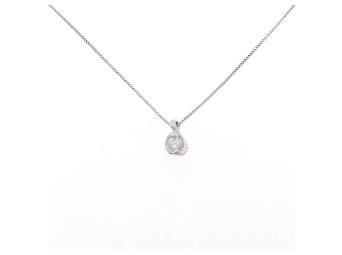 Autre Marque Collar de diamantes Pt900 Pt850 Plata