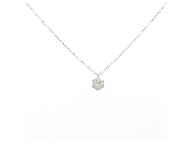 Autre Marque Collar de diamantes Pt900/Pt850 Plata