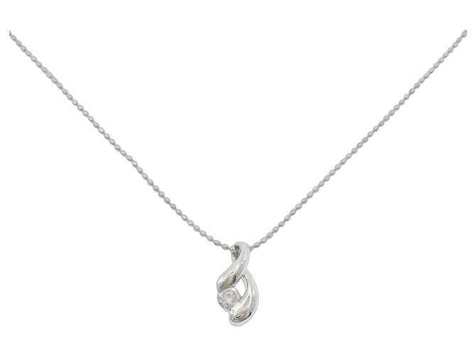 Autre Marque Collar de diamantes Pt900/Pt850 Plata