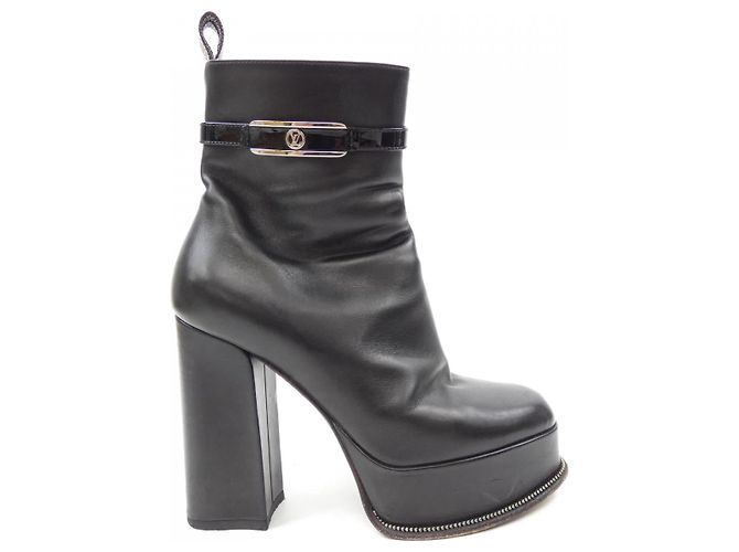 Bottines Louis Vuitton Fame Line Noir