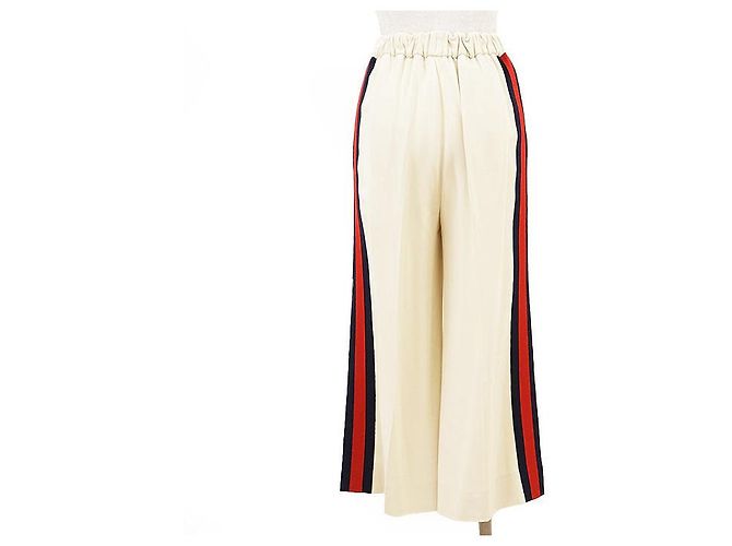 Pantalones de crepe Gucci Blanco Crudo