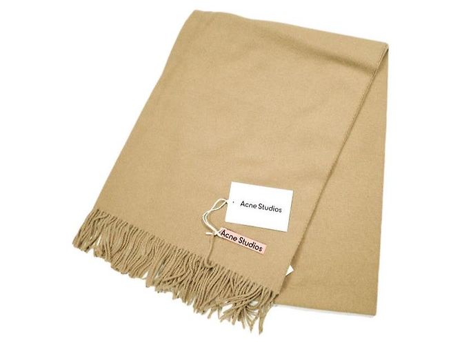 Cachecol de lã Acne Studios CANADA NEW Marrom Camelo
