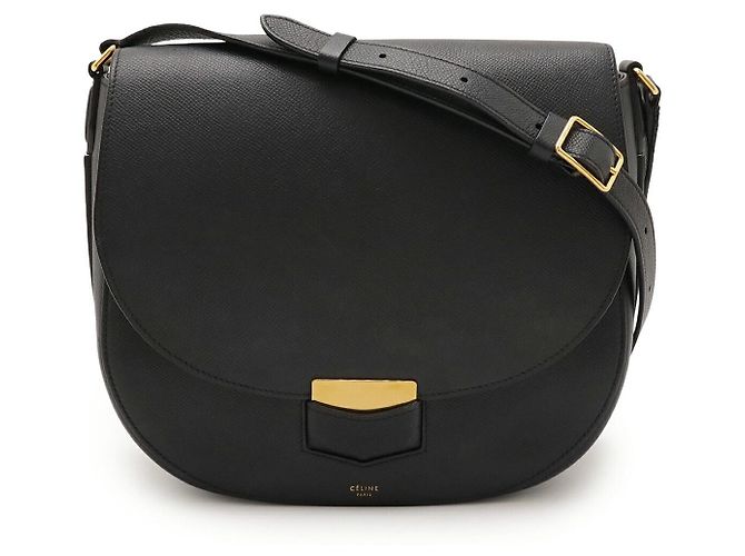Céline Borsa a tracolla in pelle Celine Trotteur Nero