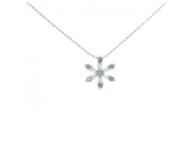 Autre Marque Diamantenhalskette Au750 Silber