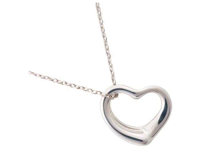 Elsa Peretti Tiffany & Co Collar Tiffany Open Heart en Plata 925