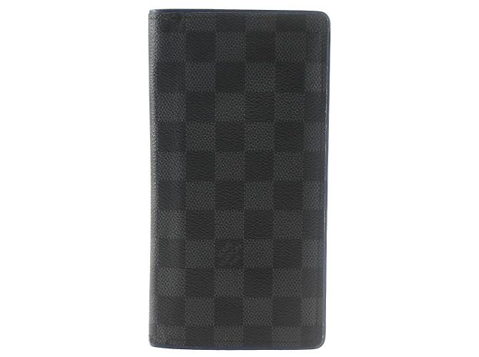 Louis Vuitton Portefeuille Brazza Damier Graphite Long Wallet Schwarz