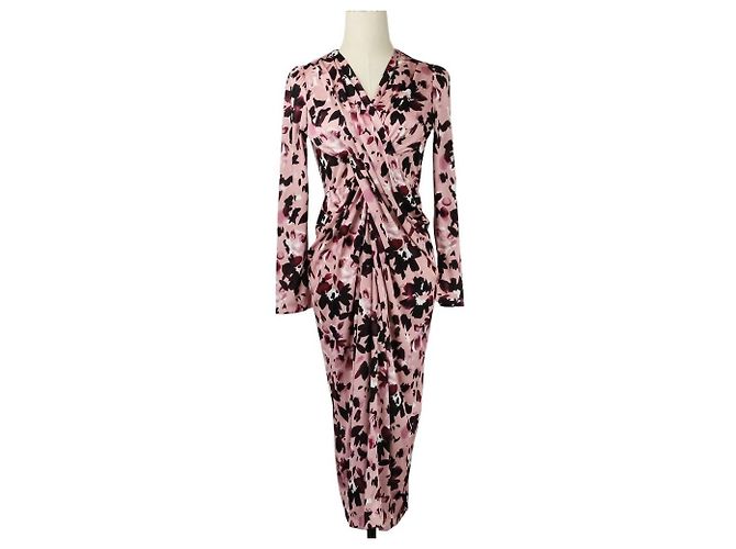 Autre Marque kay me Drapiertes Kleid Pink