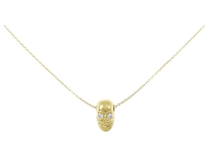 Autre Marque Collar de Diamantes Au750 Dorado