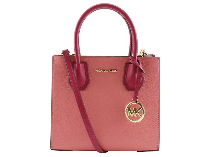 Bolsa 2way em couro Michael Kors MERCER Rosa
